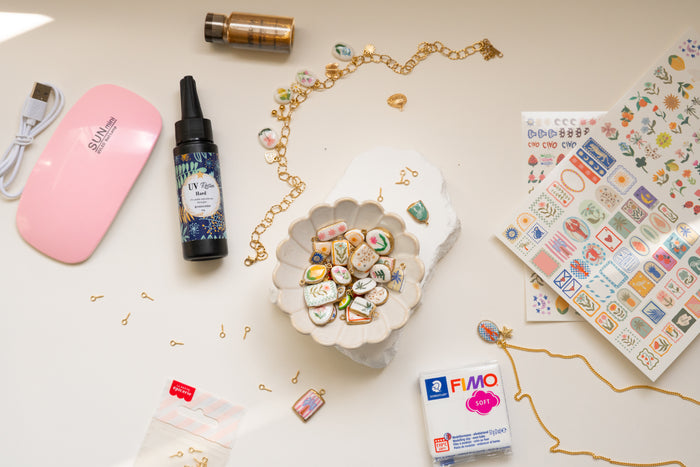 Achat Kit tatouages doré pour bijoux (avec lampe UV)