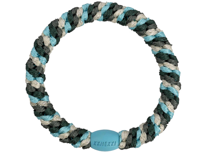 Achat Élastique cheveux Mix turquoise jungle pailleté - Kknekki