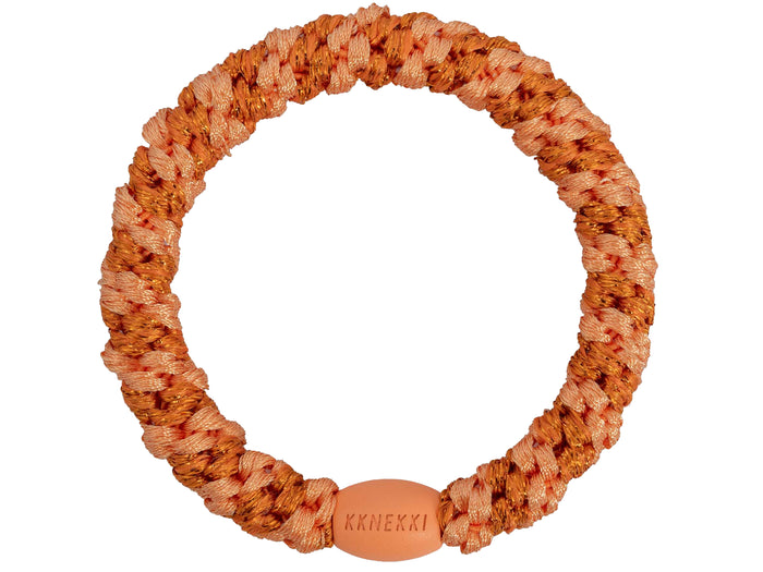 Achat Élastique cheveux Rayé orange délavé pailleté - Kknekki