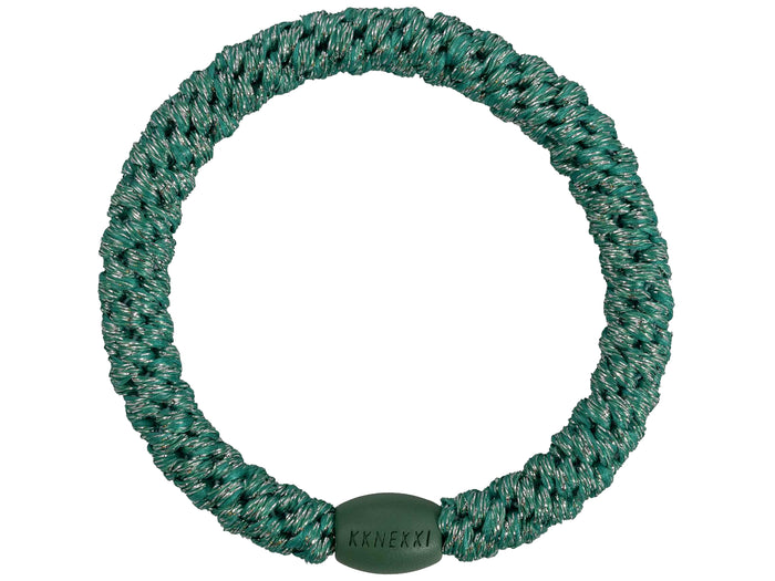 Achat Élastique cheveux Bleu turc pailleté - Kknekki