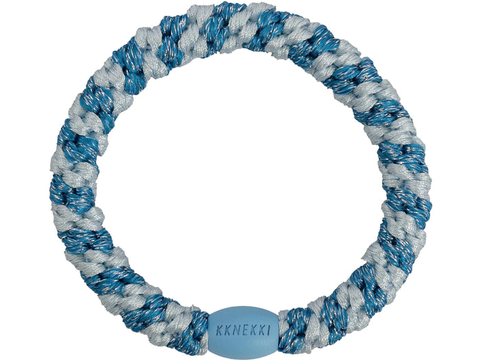Achat Élastique cheveux Rayé bleu bébé pailleté - Kknekki