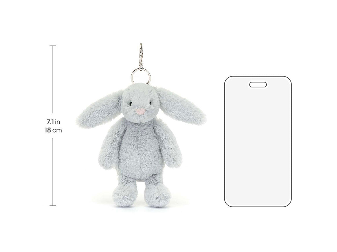 achat Porte-clé Lapin Bashful Silver Bag Charm - Jellycat