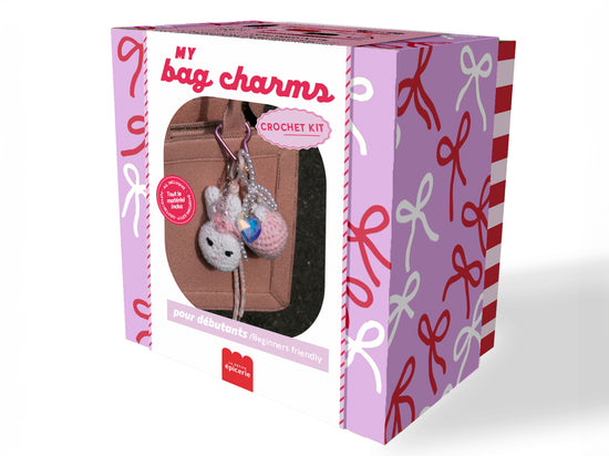 Achat Kit crochet pour débutant - bag charms - Glam pink