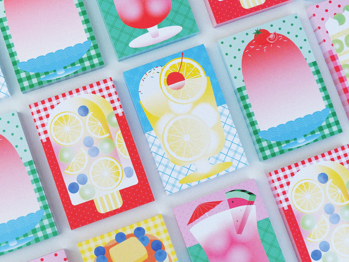 achat Mini bloc memo Summer Lemonade - Fruit fries Design Lab