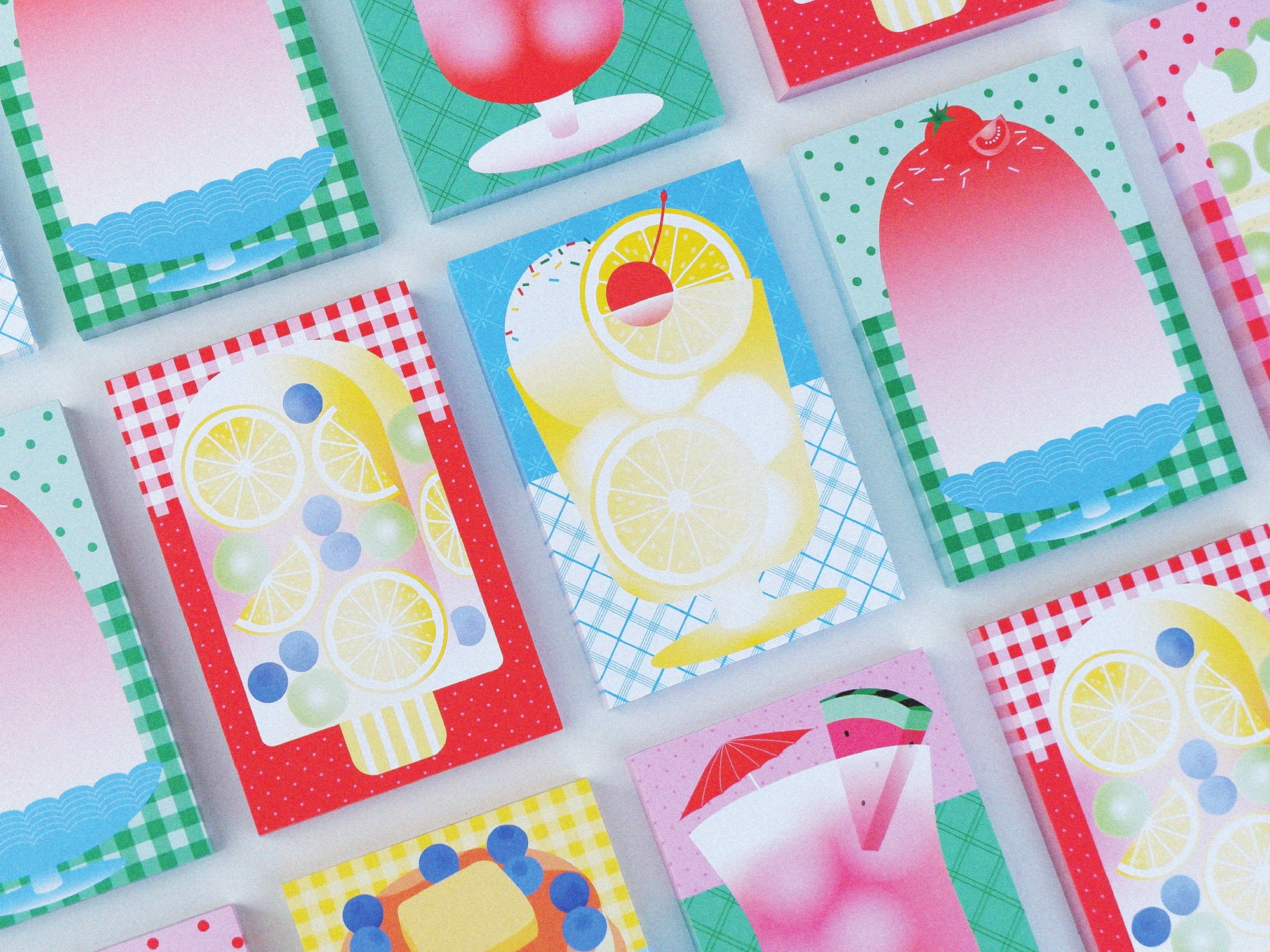 Mini bloc memo Summer Lemonade - Fruit fries Design Lab
