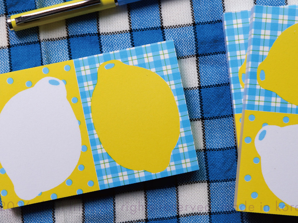 achat Mini Bloc Memo Citrons - Fruit Fries Design Lab