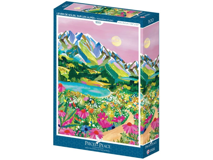 Achat Puzzle Lever de Soleil Alpes 500 pièces – Pieces & Peace