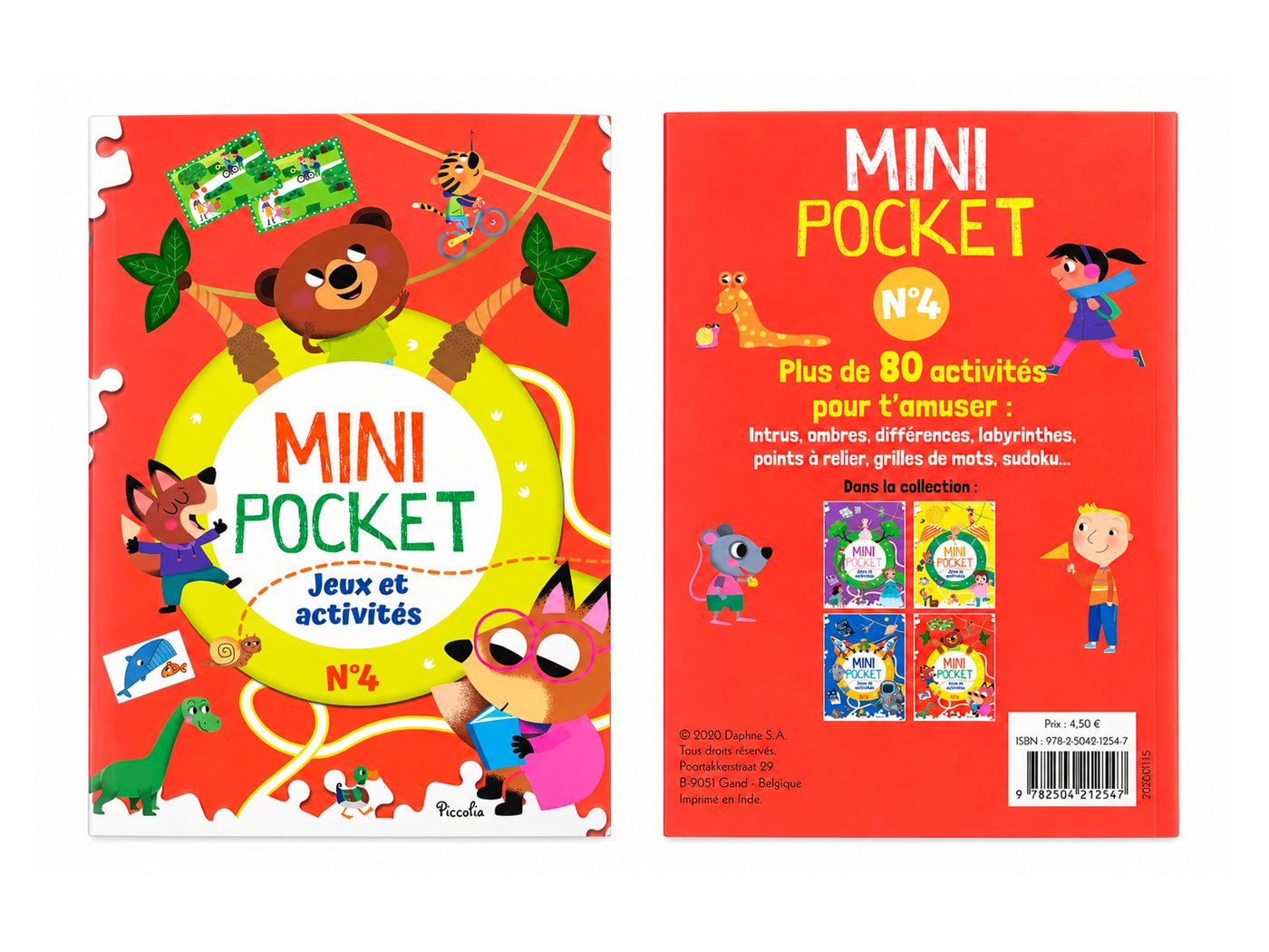 achat Mini pocket Jeux et Activités N°4 - Thème animaux intello