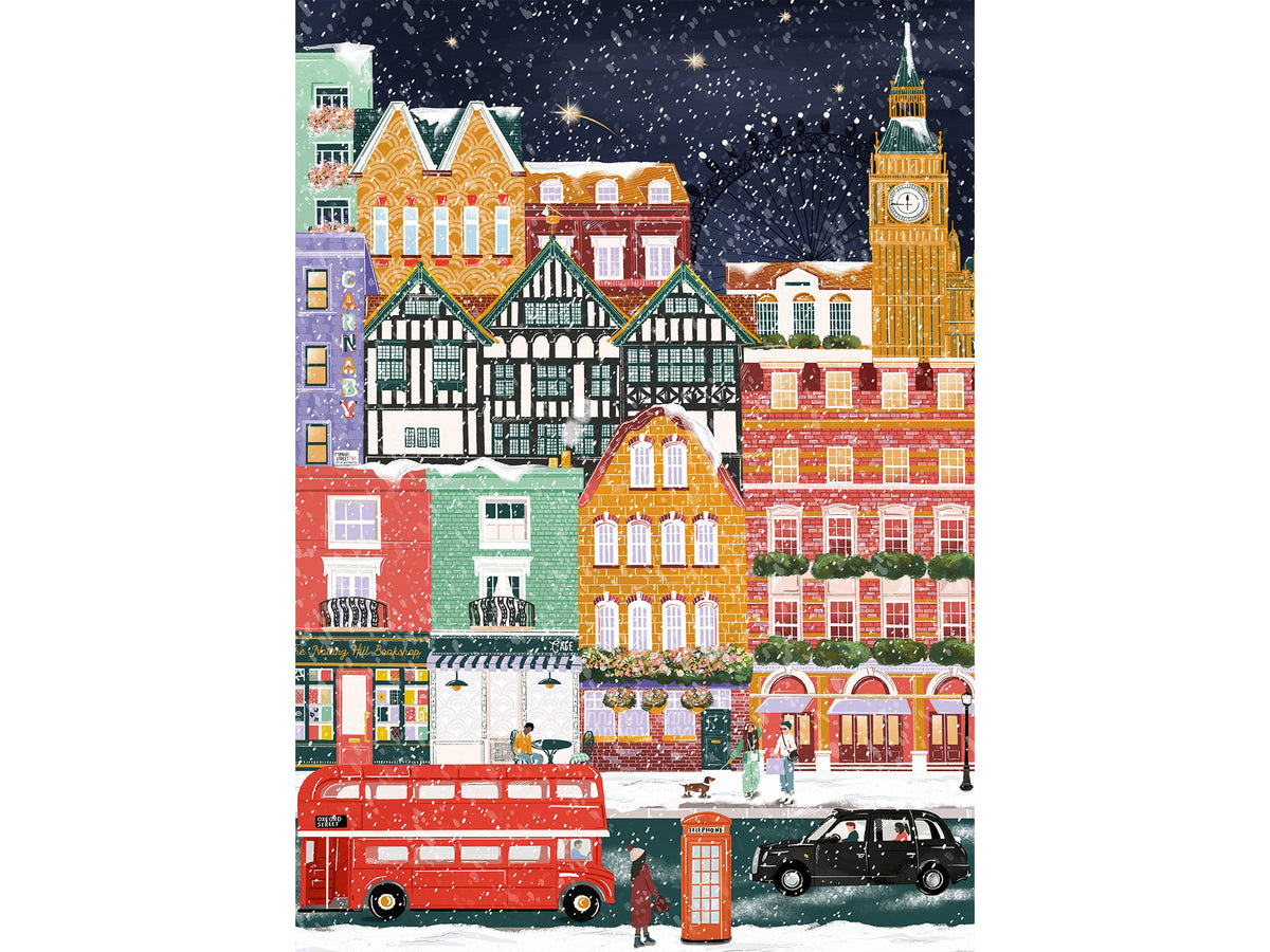 achat Puzzle Londres À Noël 1000 pièces - Pieces & Peace