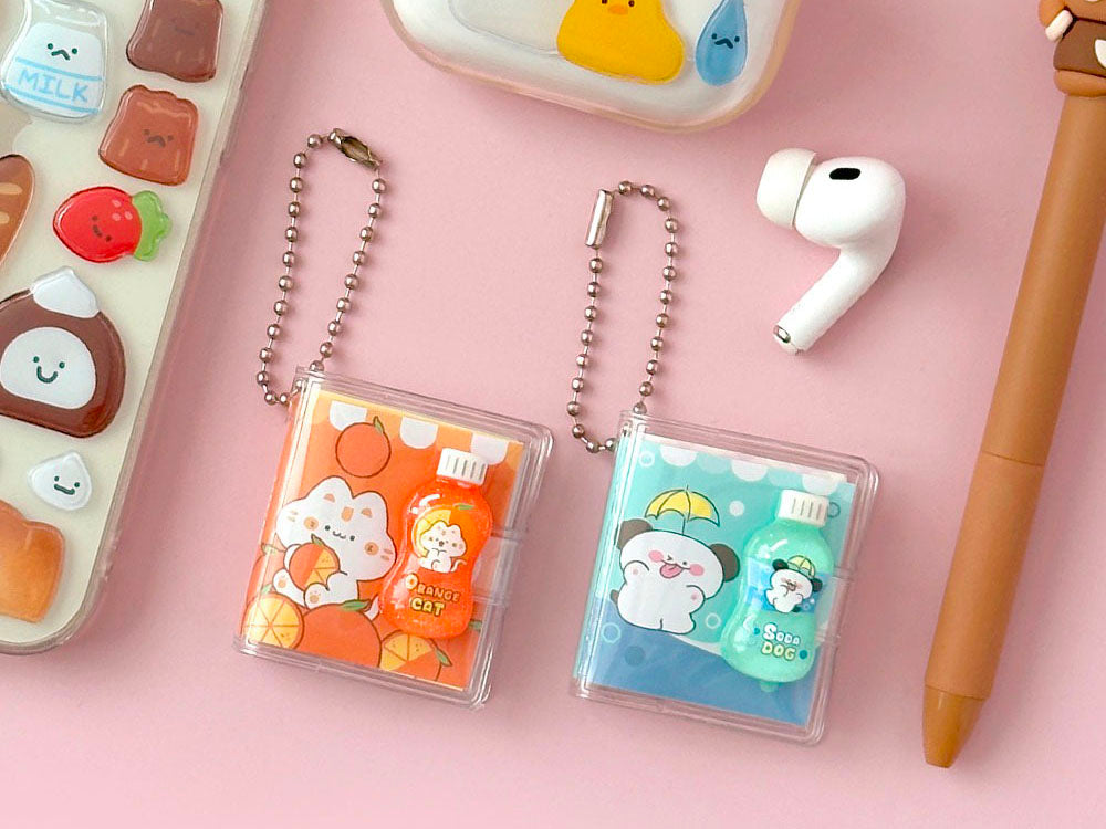 achat Lot de 2 Porte-clés mini carnets - Miniz Buddy  (couleurs aléatoires)