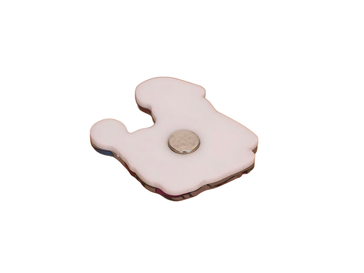 achat Magnet Chien blanc 2 - Zero per Zero