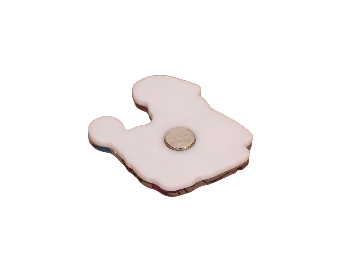 achat Magnet Chien blanc 2 - Zero per Zero
