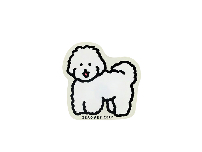 Achat Magnet Chien blanc 2 - Zero per Zero