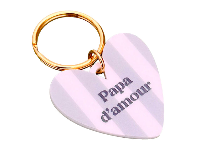 Achat Porte-clé coeur Lovely family - Papa d'amour