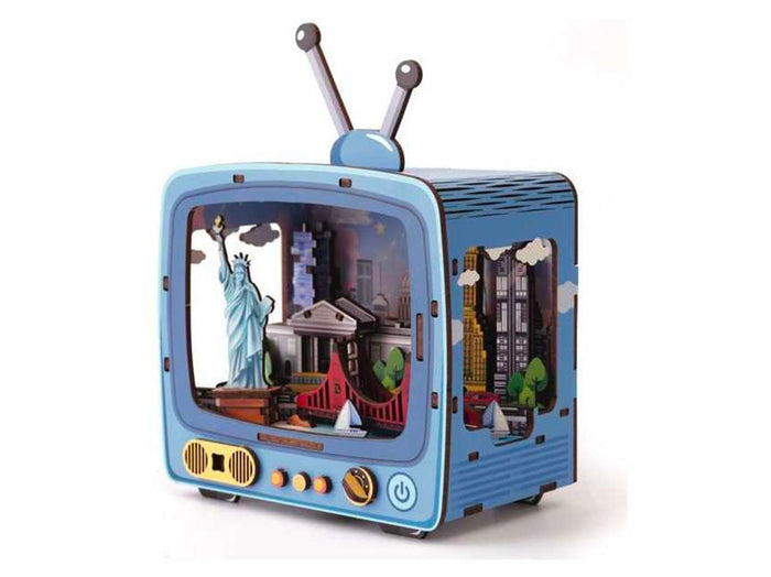 Achat Maquette 3D Bois - Tv New York - Graine Créative