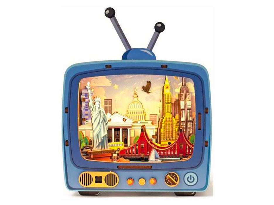 achat Maquette 3D Bois - Tv New York - Graine Créative
