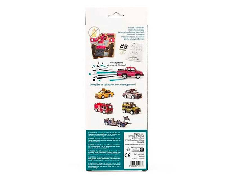 achat Maquette 3D Bois - Vehicule Pick Up