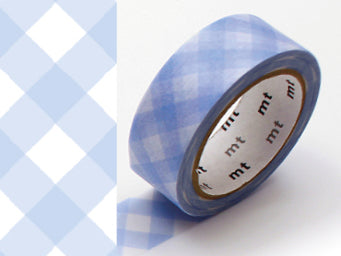 achat Masking Tape MT Damier pastel outremer - Scrapbooking 1,5 cm x 7 m