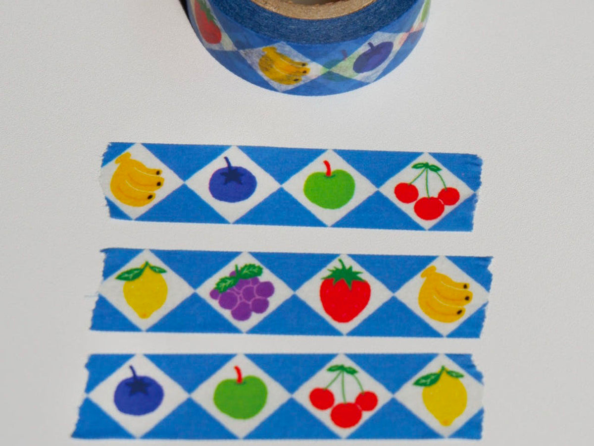 achat Masking Tape Verger bleu - 10 mètres - Fruit fries Design Lab