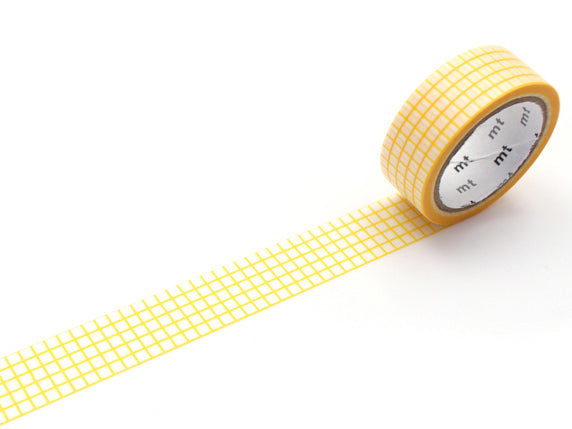 Achat Masking Tape MT quadrillage jaune - Scrapbooking 1,5 cm x 5 m