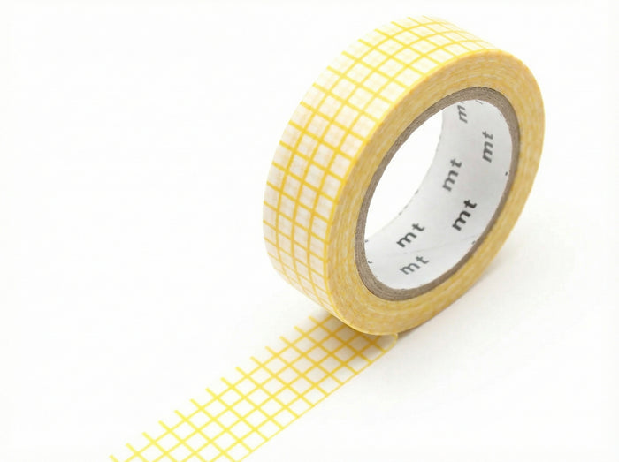 Achat Masking Tape MT quadrillage jaune - Scrapbooking 1,5 cm x 5 m