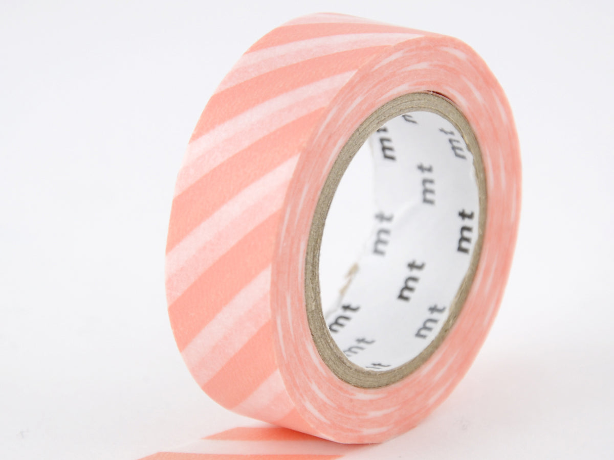 achat Masking Tape MT Motif rayure saumon - Scrapbooking