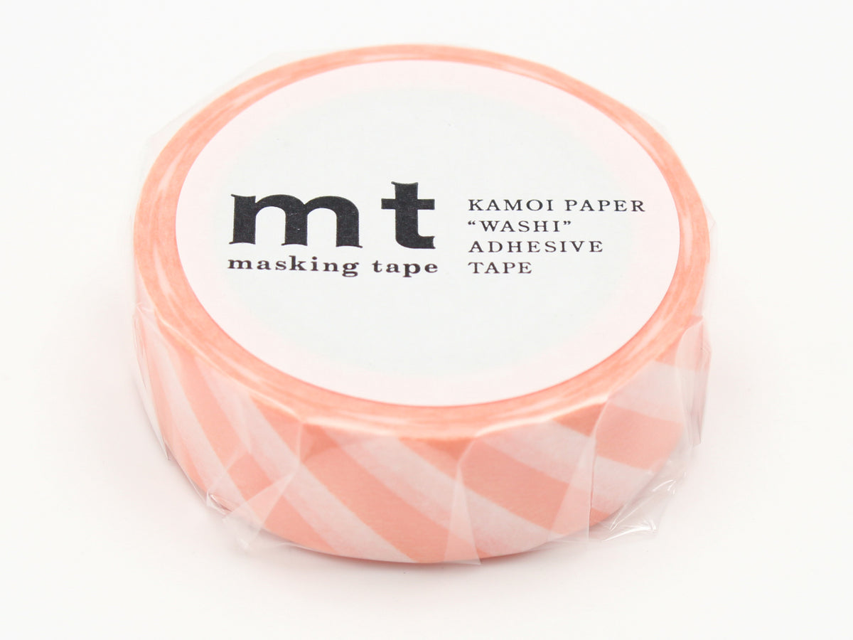 achat Masking Tape MT Motif rayure saumon - Scrapbooking