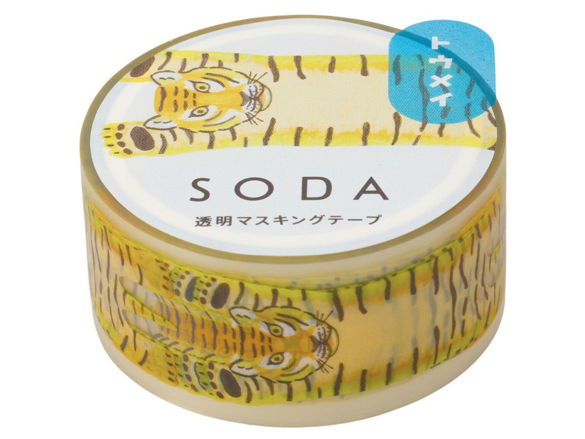 achat Masking tape transparent - Tigre 22 mm x 3 m - KINGJIM SODA