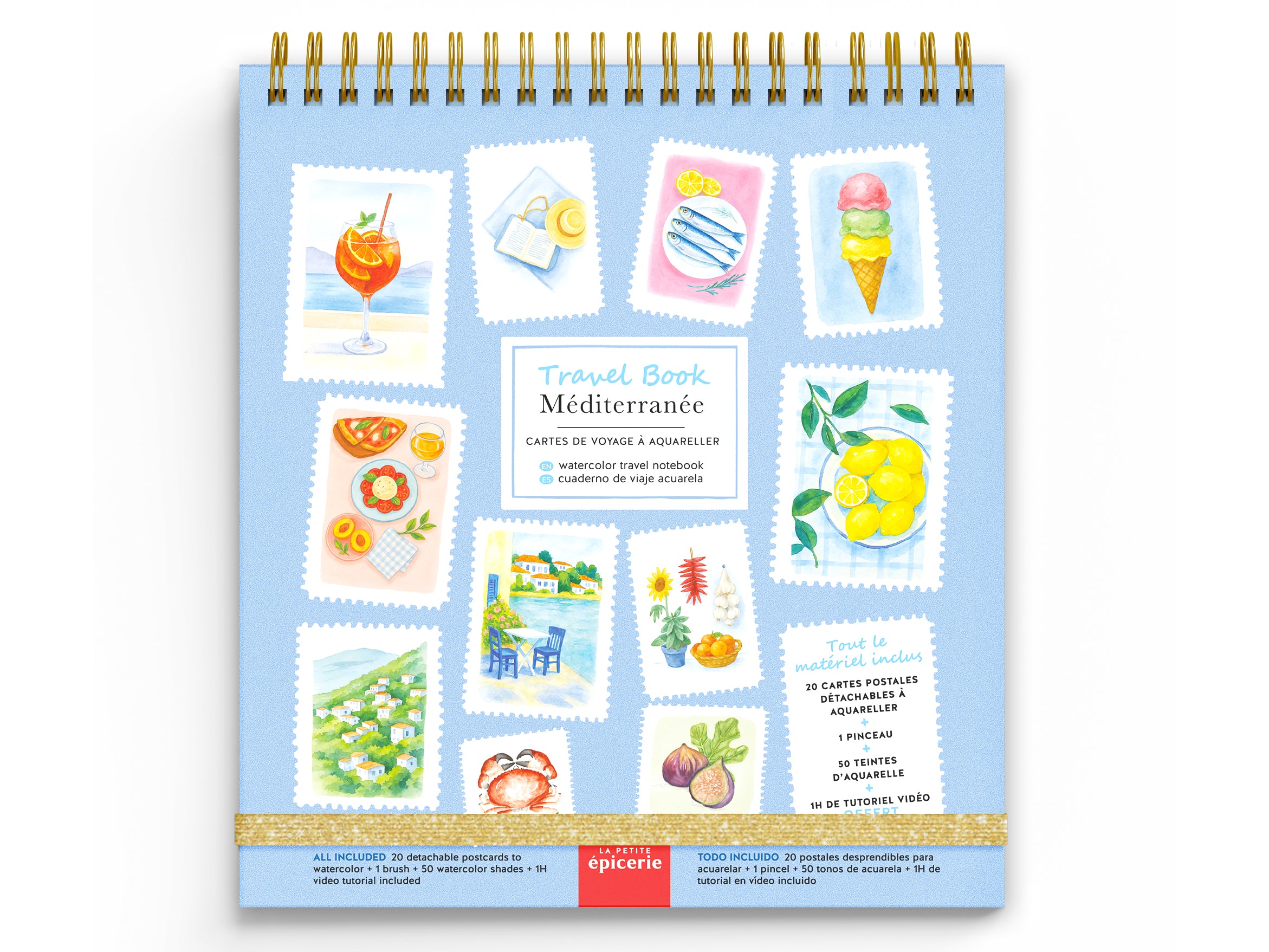 Travel Book - Carnet aquarelle - thème Méditerrannée Default Title