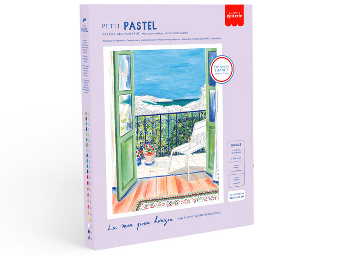 Achat Coffret pastel au numéro - Petit Pastel - La mer pour horizon