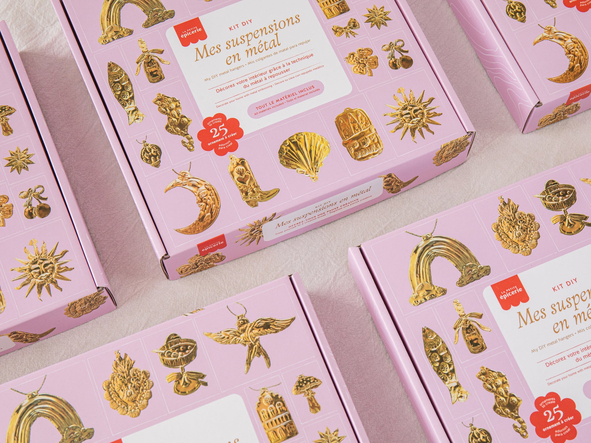 Kit DIY métal à repousser - Mes suspensions en métal