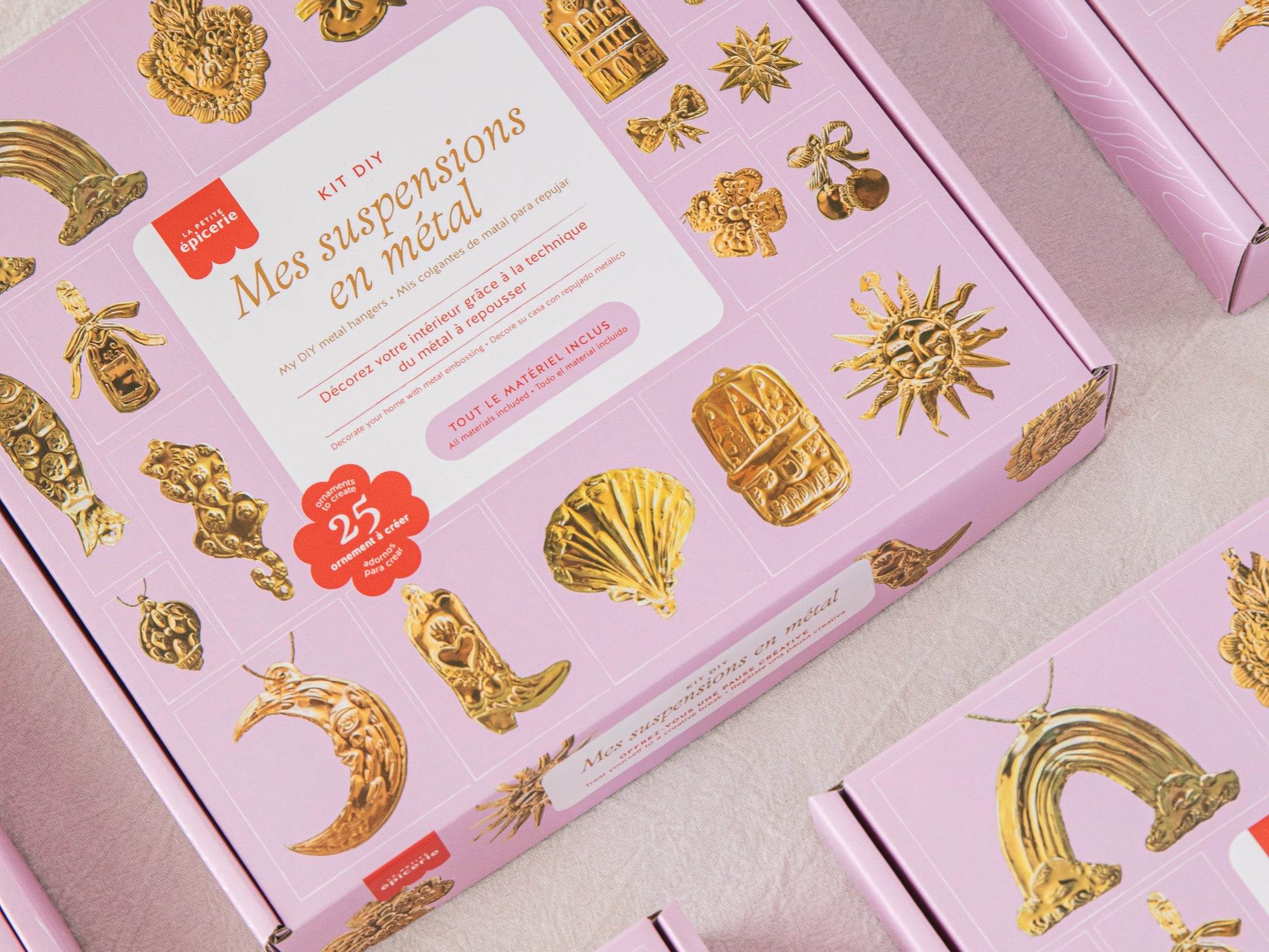 Kit DIY métal à repousser - Mes suspensions en métal