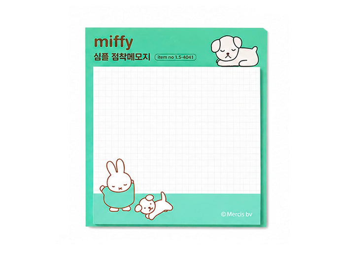 Achat Notes adhésives Miffy vert