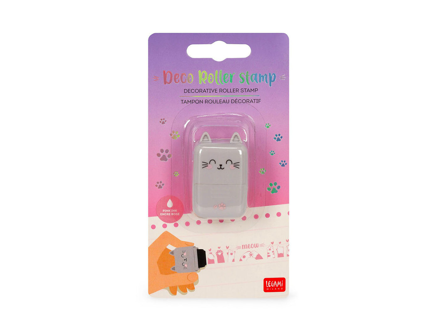 achat Tampon en rouleau décoratif chat Kitty - Legami