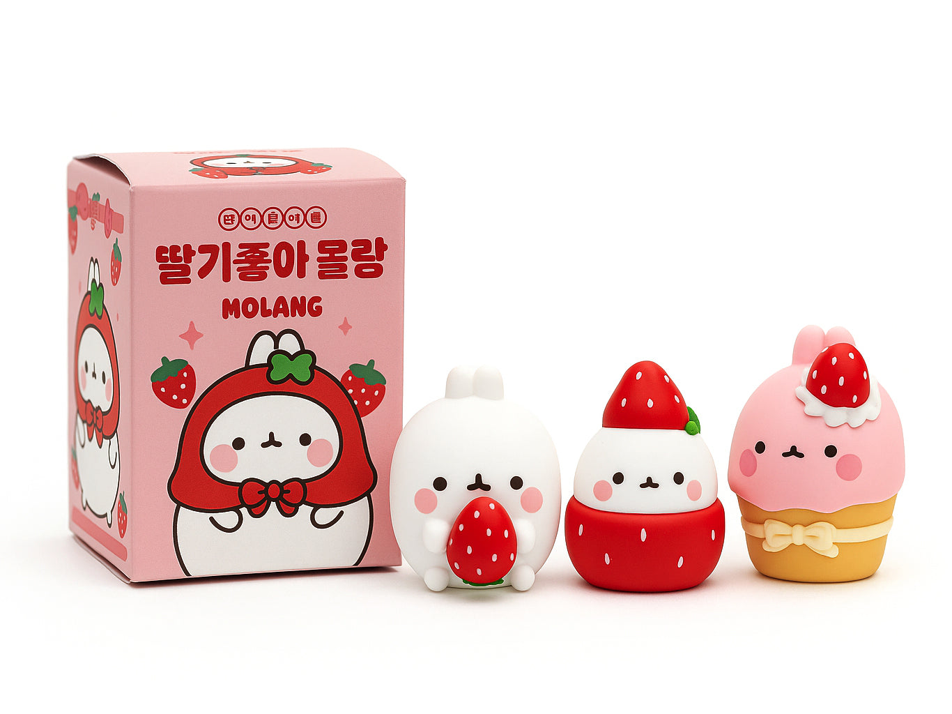 Achat Boîte à figurines aléatoires Molang adore les fraises