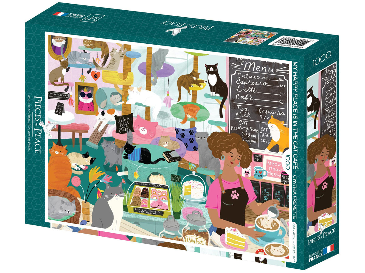 Puzzle Compact 1000 pièces : Van Gogh - Terrasse de café le soir - Clementoni - Rue des Puzzles