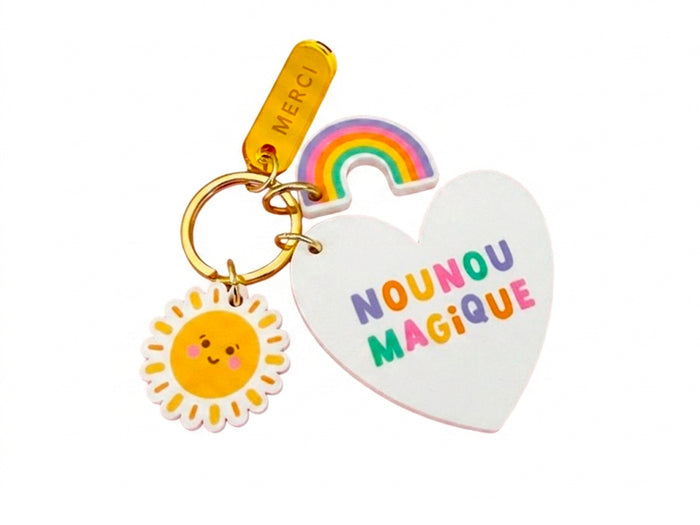 Achat Porte-clé grigri Nounou magique - Cadeau de fin d'année - Print Your Love