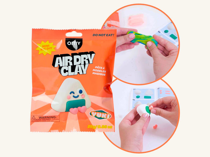 Achat Mini Kit DIY pâte à modeler magique Air Dry Clay - Yuki l'onigiri - OMY