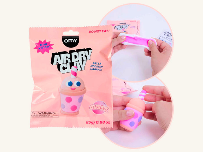 Achat Mini Kit DIY pâte à modeler magique Air Dry Clay - Bubble le Bubble Tea - OMY