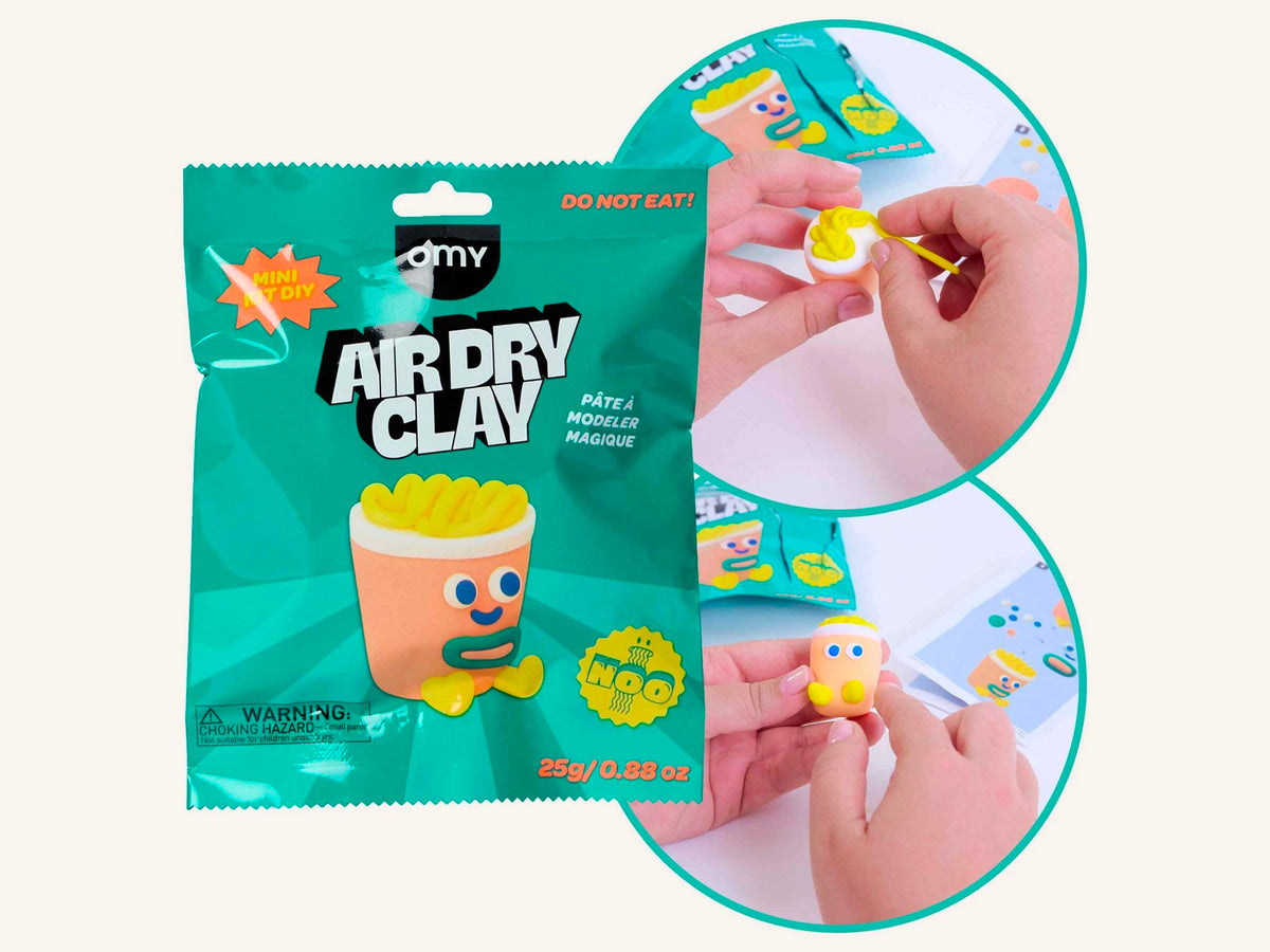 achat Mini Kit DIY pâte à modeler magique Air Dry Clay - Noo les nouilles - OMY