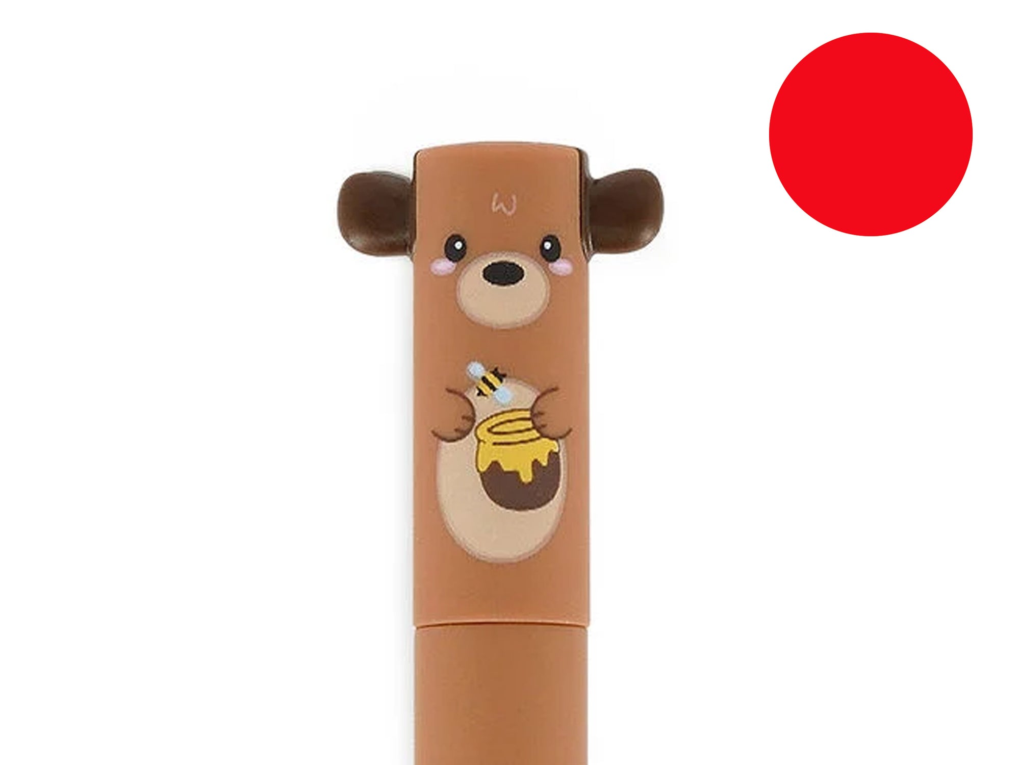 Achat Stylo à encre gel rouge effaçable - Ourson