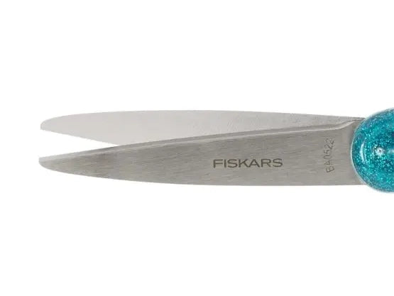 achat Ciseaux collège Fiskars 18 cm bleu pailleté