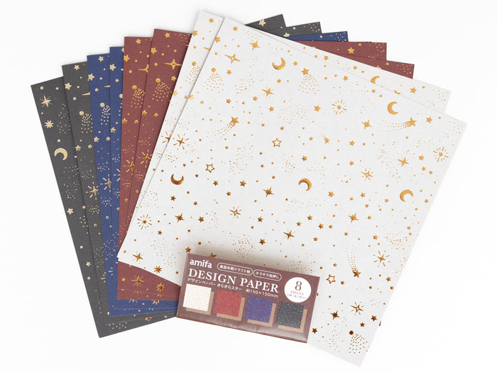 Achat Papier design 8 feuilles, motif scintillant