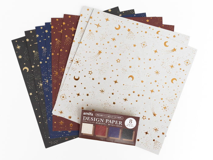 Achat Papier design 8 feuilles, motif scintillant