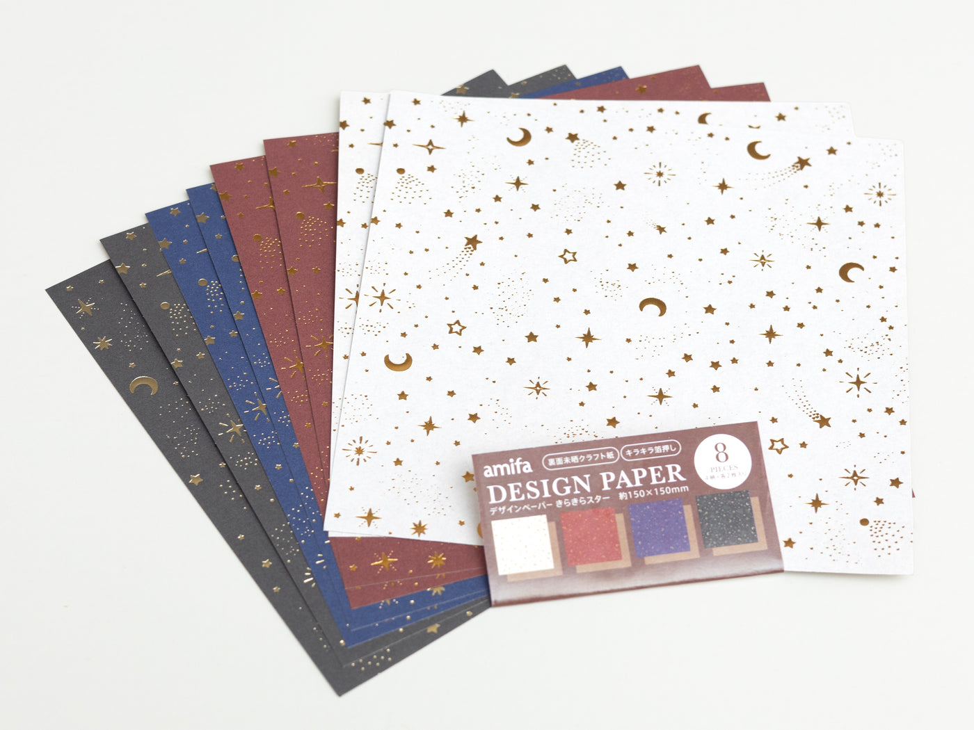 achat Papier design 8 feuilles, motif scintillant
