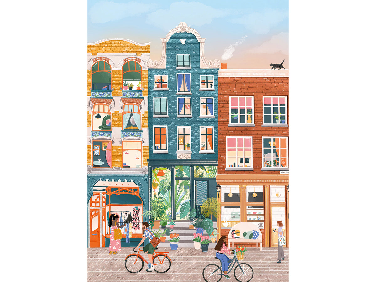 achat Puzzle Neuf Rues, Amsterdam 500 pièces - Pieces & Peace
