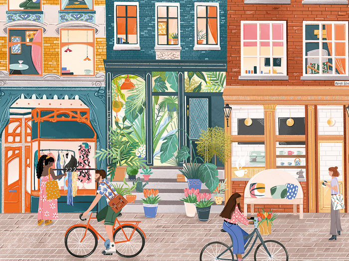 Achat Puzzle Neuf Rues, Amsterdam 500 pièces - Pieces & Peace