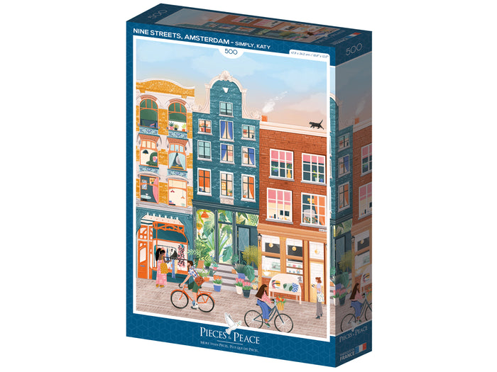 Achat Puzzle Neuf Rues, Amsterdam 500 pièces - Pieces & Peace