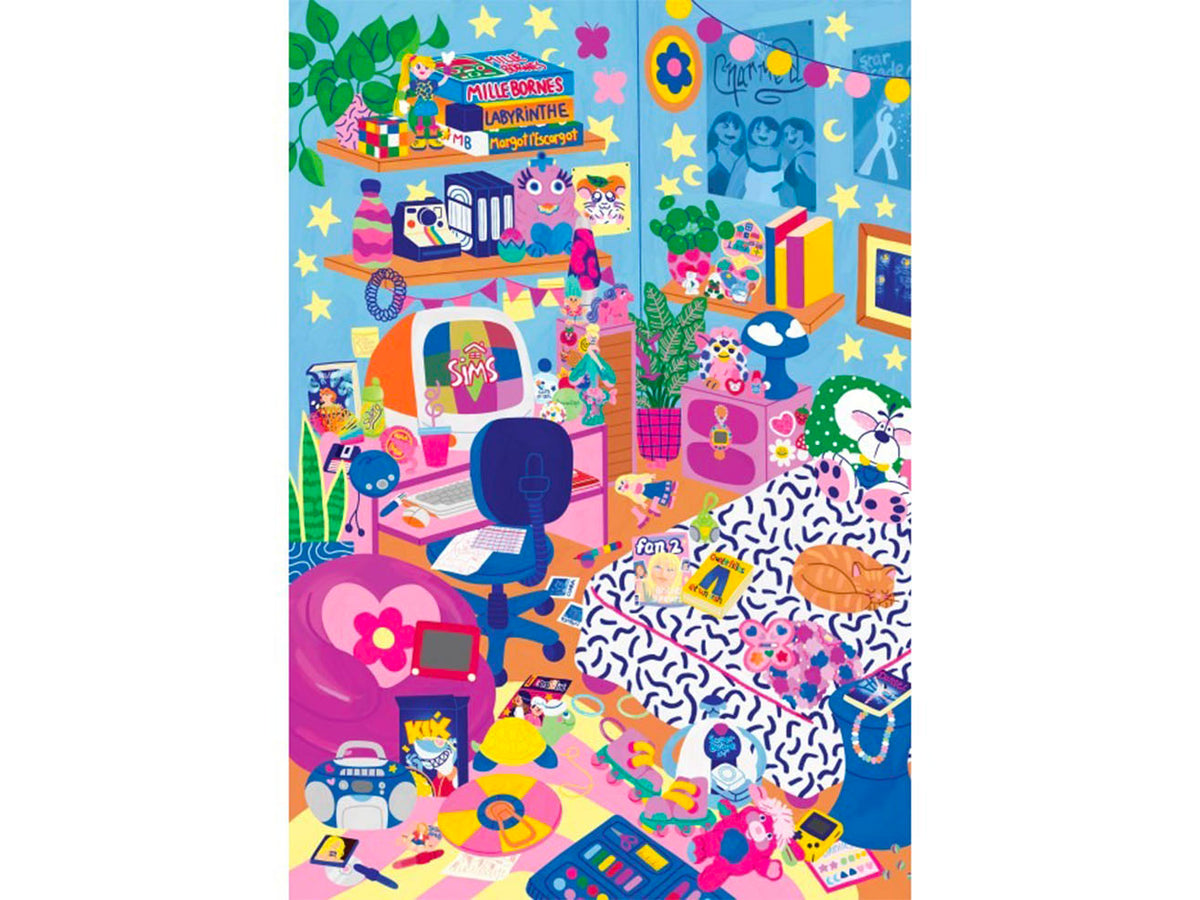 achat Puzzle Nostalgie 90's 1000 pièces – Pieces & Peace