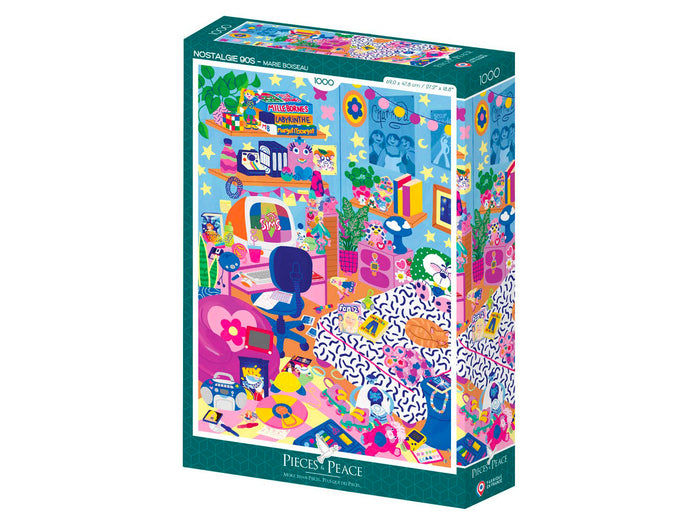 Achat Puzzle Nostalgie 90's 1000 pièces – Pieces & Peace